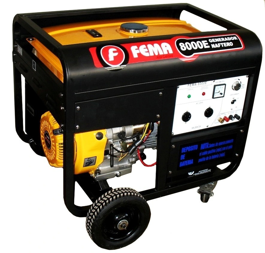 GRUPO ELECTROGENO FEMA 8000 MONOFASICO 16HP 8 KVA